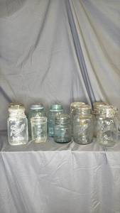 lot 164 image: Atlas and Ball Mason Jars