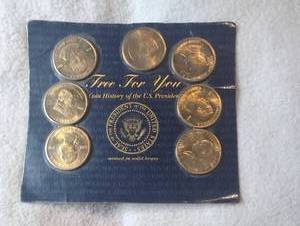 lot 502 image: Presidential Coins Set 7 Coins Sealed Presidential Collection