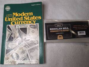 lot 507 image: Modern United States Currency Guide Book Eighth Edition by Neil Shafer  Currency Sleeves