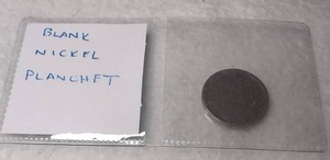 lot 522 image: Blank Nickel Planchet