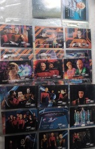 lot 601 image: Star Trek The Next Generation Trading Cards Collection Lot - 4 Sheets