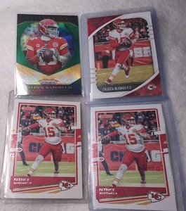 lot 701 image: Patrick Mahomes II Kansas City Chiefs Trading Cards Lot 4 Cards