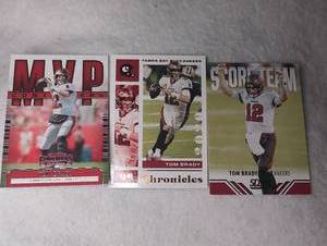 lot 704 image: Tom Brady Sports Cards Lot 2020-2021 Panini NFL - 3 ct