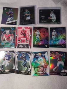 lot 705 image: NFL Football Trading Cards Quarterback Lot 11 Cards Jackson Lawrence Murray Wilson Cousins Mayfield Tua&nbsp