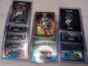 lot 707 image: Panini Prizm NFL Trading Cards Lot 13 Cards Assorted Players