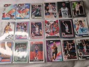 lot 800 image: NBA Basketball Trading Cards Lot Mixed Sets- 2 Sheets