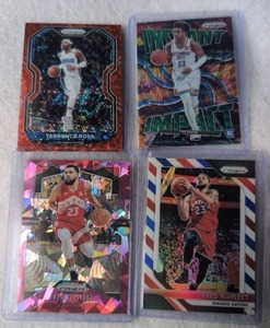 lot 804 image: Panini Prizm Basketball Trading Cards Lot 4 Cards