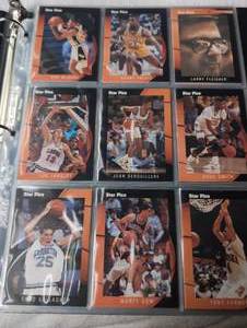 lot 806 image: Star Pics Basketball Card Binder Collection Chicago Bulls Players - 8 Sheets in a Binder