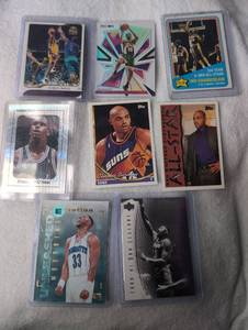 lot 808 image: NBA Basketball Trading Cards Lot 8 Cards Mixed Brands Players