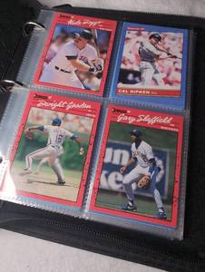 lot 904 image: Baseball Sports Card Collection Binder Donruss 1990 Multiple Cards