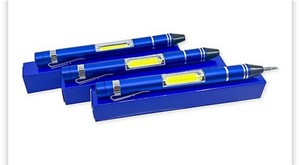 lot 301 image: Flipo Set of (3) 50-Lumen COB Pocket Clip MultiTools