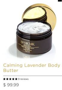 lot 374 image: $100 DOr24k Calming Lavender Body Butter