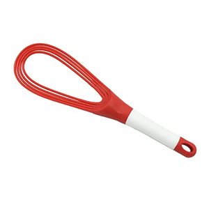 lot 418 image: 2PCS Kitchen Twist Whisk 29cm Flat Balloon Egg Beater, Red