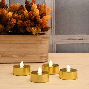 lot 430 image: LumaBase Extra Large LED Tea Light 5-piece Set