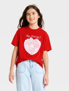 lot 438 image: Sanrio Girls My Melody Short Sleeve Graphic T-Shirt, Large