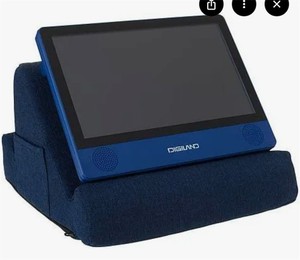 lot 448 image: Duo Multi-Angle Soft Foam Tablet Stand with Storage Navy