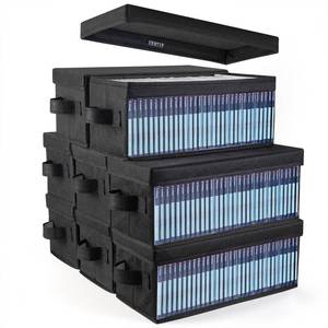 lot 6771 image: UENTIP CD Storage Box Pack of 8 with Visual Window