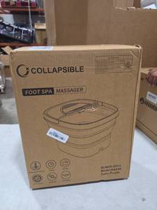 lot 6780 image: Collapsible Foot Spa Massager Model BA03H Purple