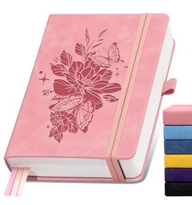lot 21523 image: A5 Leather Journal, 365 Pages, Hardcover, 100gsm Paper, College-ruled