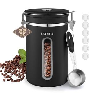 lot 21550 image: Coffee Canisters with Window,Airtight Coffee Container 22oz
