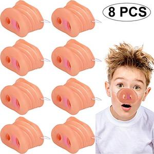 lot 21552 image: Gejoy 8-Piece Pig Noses for Kids Cosplay Mask with Elastic Band