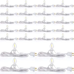 lot 21576 image: 24 Packs Accessory Cord with LED Light Bulb, 6 Ft Light Accessory Cord Kit