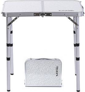 lot 21587 image: YUFIFAIRY Small Folding Table Portable, 24 L x16 W Foldable Camp Table