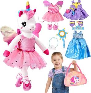 lot 21602 image: Esjay Unicorn Toys for Girls 4-6, Ballerina Doll Dance Recital Plush