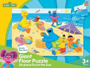 lot 21631 image: Sesame Street - Fun in the Sun 36pc Floor Puzzle