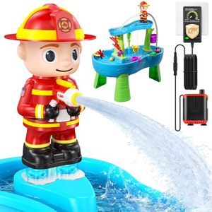 lot 21633 image: Water Table Pump Kids Toys Firefighter Water Table Pump Continuous Flow