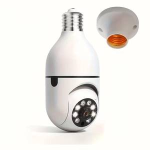 lot 21641 image: Light Bulb Security Camera with Night Vision, 360  Motion, 2-Way Audio, E27