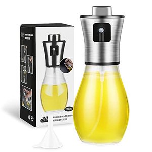 lot 21646 image: Glass Olive Oil Sprayer for Air Fryer & Grill   1g Precise Oil Control