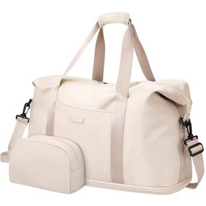 lot 21653 image: Capolo Expandable Travel Duffle Bag Weekender Overnight Bags for Women Men
