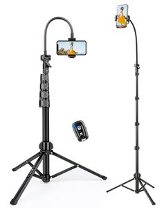 lot 21700 image: Victiv Phone Tripod, 85 Tall Tripod for iPhone with Remote & Phone Holder