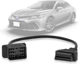 lot 21708 image: OBD2 Adapter Fit for Toyota 17 Pin OBD1 to 16 Pin OBD2 Diagnostic Cable