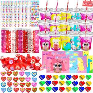 lot 21719 image: LUKBERA Valentines Day Gifts for Kids - 24-Pack Classroom Stationery Set