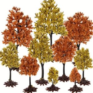 lot 21738 image: Model Trees 1.8 to 5 Inch Miniature Fall Trees Diorama Supplies