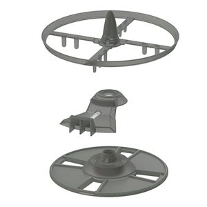 lot 21749 image: Baby Brezza Formula Pro Advanced Replacement Stirring Wheel Set, Grey
