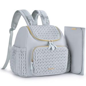 lot 21751 image: mommore Diaper Bag Backpack, Stylish Mini Baby Bag with Changing Pad