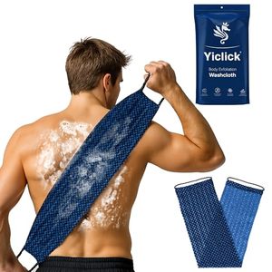 lot 21753 image: Yiclick Dual-Textured Exfoliating Washcloth Towel - Back Scrubber for Shower