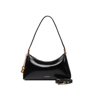 lot 21760 image: Oil-wax leather crescent bag, armpitshouldercrossbody bag, small wallet