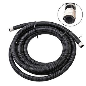 lot 21764 image: 6AN Fuel Line Hose 10ft, 500 PSI High-Pressure Braided Stainless Steel