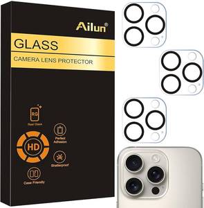lot 21781 image: Ailun 3 Pack Camera Lens Protector for iPhone 15 Pro & iPhone 15 Pro Max