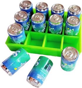 lot 21783 image: 112 Mini Resin Tray with 12 Soda Cans, Decorative Props for Diorama Layouts