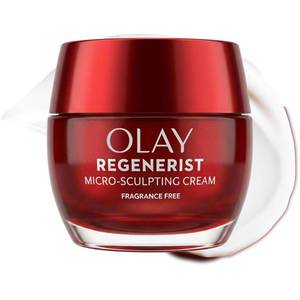 lot 21792 image: Olay Regenerist Micro-Sculpting Cream for Women, Fragrance-Free, 1.7oz