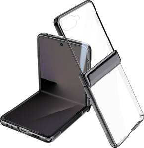 lot 21801 image: Samsung Galaxy Z Flip 7 Slim Case - Crystal Clear Back with Screen Protector