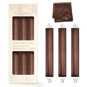 lot 21807 image: Heatless Curls Overnight Hair Care Set - Jumbo Velvet Hair Curlers