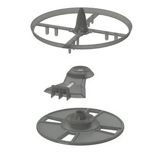 lot 21814 image: Baby Brezza Formula Pro Advanced Replacement Stirring Wheel Set, Grey
