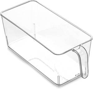 lot 21829 image: BINO Clear Storage Organizer, Medium  Holder Collection  Built-in Handles