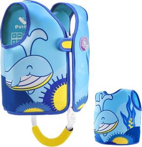 lot 21839 image: Pottwal Kids Swim Vest Jacket Neoprene & EPE with Adjustable Crotch Strap Medium